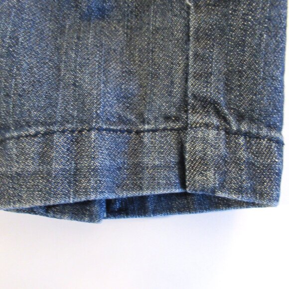 American Eagle Outfitters Women Blazer/Jacket Blue Jean/Denim Buttons Stretch - Picture 11 of 16